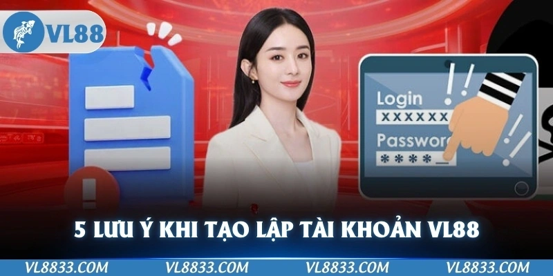 5 lưu ý khi tạo lập tài khoản VL88 cần nhớ